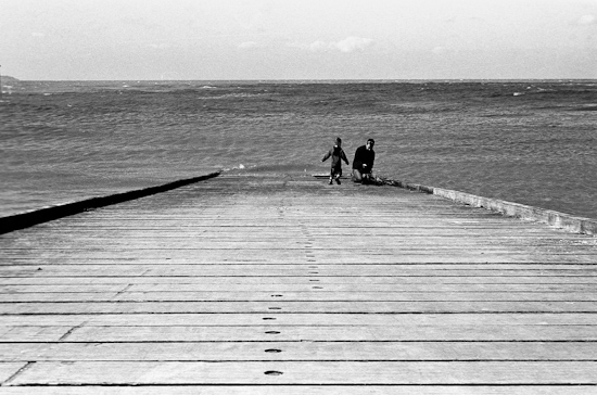 Father and son, Whitstable (UK)