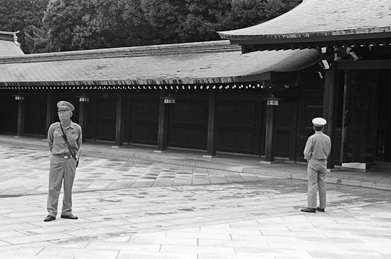 Meiji Shrine guards, Tokyo (Japan)