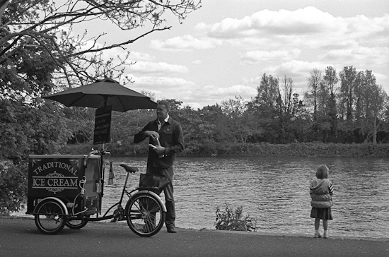 Ice Cream cart on River Thames, London