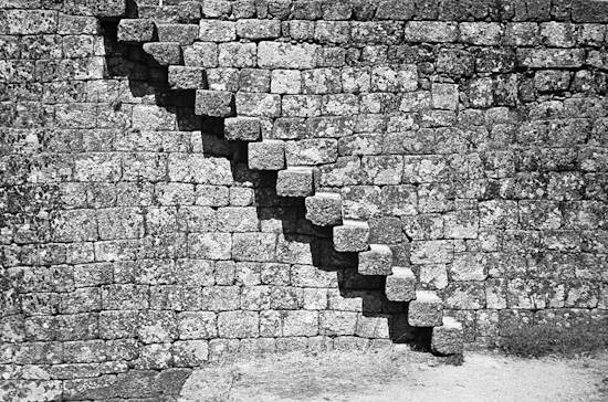 Stairs in Monsanto Castle, Monsanto (Portugal)