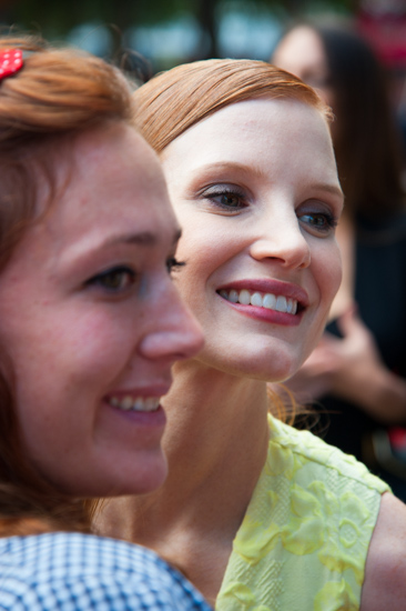 Jessica Chastain (and fan) @ BFI, London