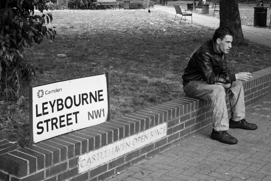 Cigarette break, London