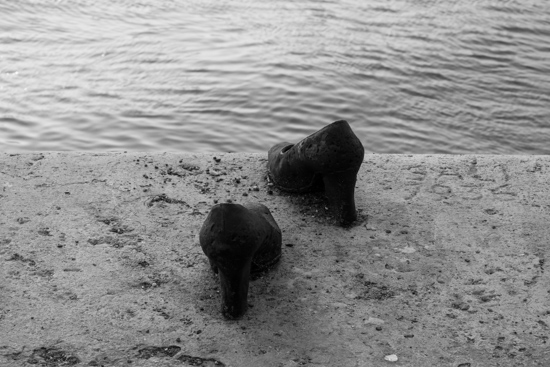 "Shoes on the Danube Bank" memorial, Budapest (Hungary)