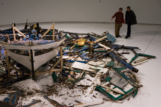 Refugees wreck @ MAAT Exhibition, Lisbon (Portugal) 