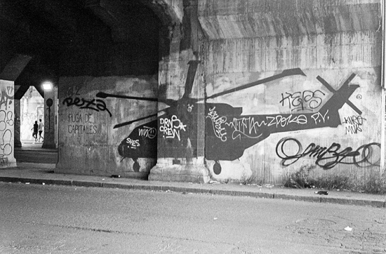 Chopper graffiti, Rome (Italy)