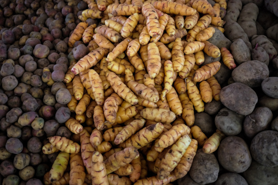 Potatoes at San Pedro Market, Cusco (Peru)