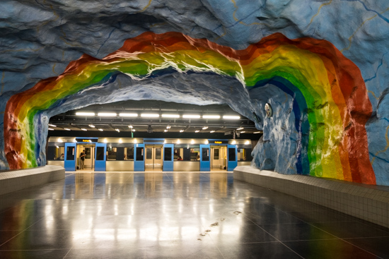 Stadion Tunnelbana Station, Stockholm (Sweden)