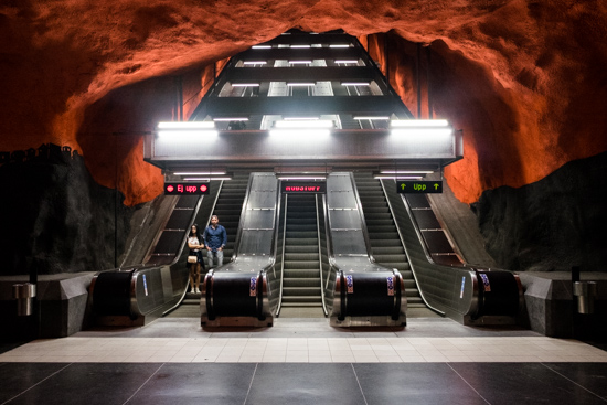 Solna Tunnelbana Station, Stockholm (Sweden)